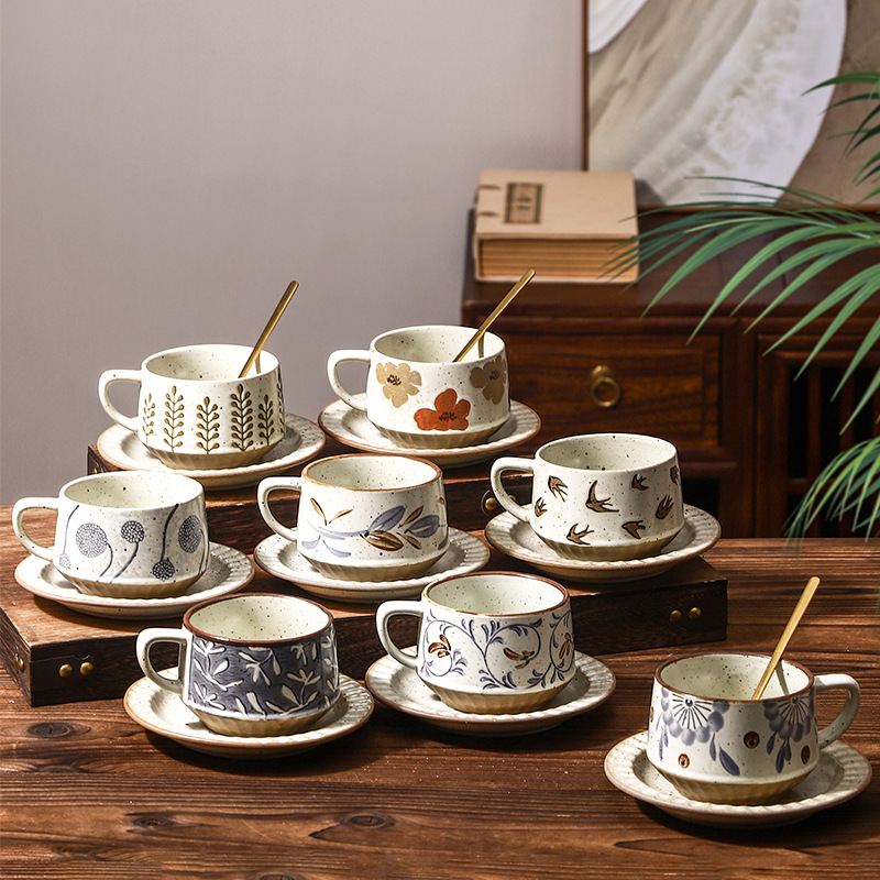 Coffee Tea Latte - Vintage Cup Hotel Coffee Cup Set
