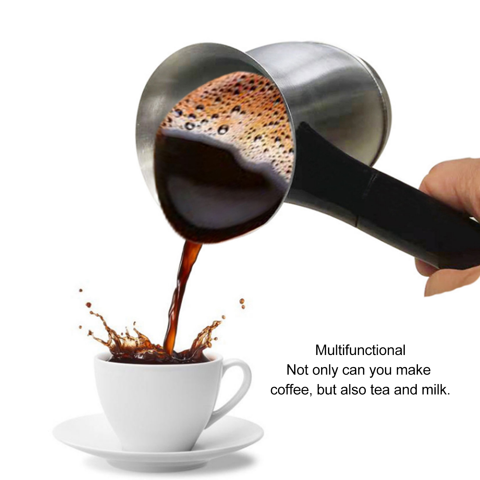 Coffee Tea Exchange - Electric Turkish Coffee Maker 600ml Stainless