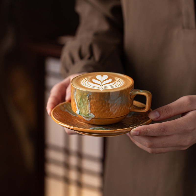 Coffee Tea Latte - Irregular Shape Ceramic Coffee Cup And