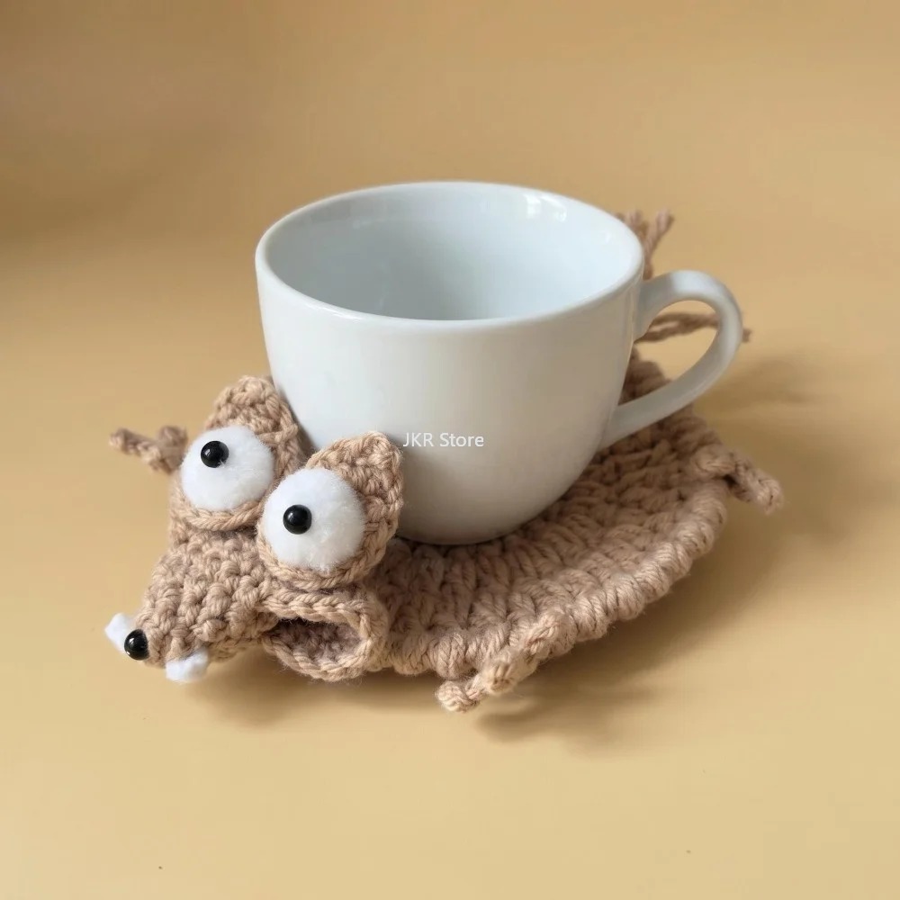 Animal Crochet Cup Coaster Han - Coffee Tea Uses recension och pris