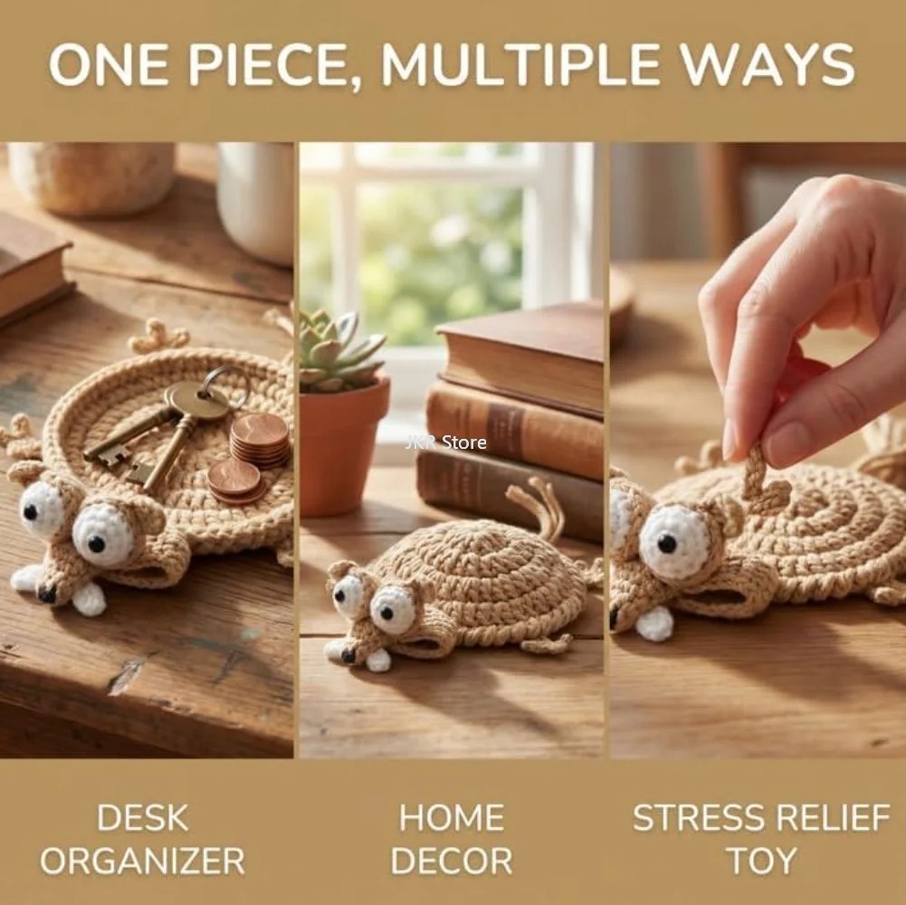 Animal Crochet Cup Coaster Han - Coffee Tea Uses recension och pris