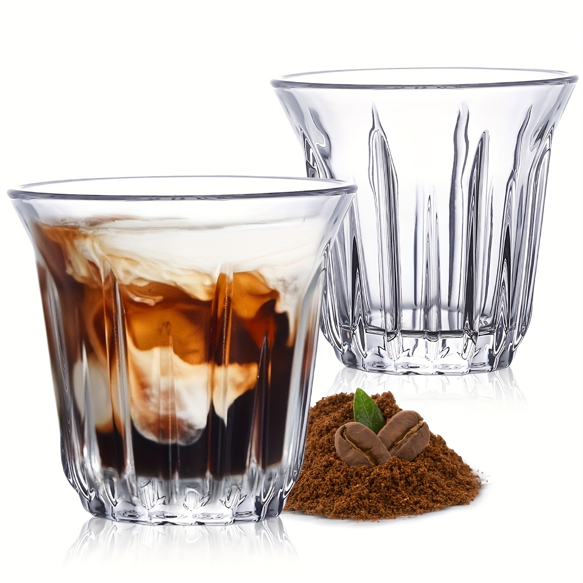 2 Pack Espresso Cups, Clear Gl - Coffee Tea Tumbler recension och pris