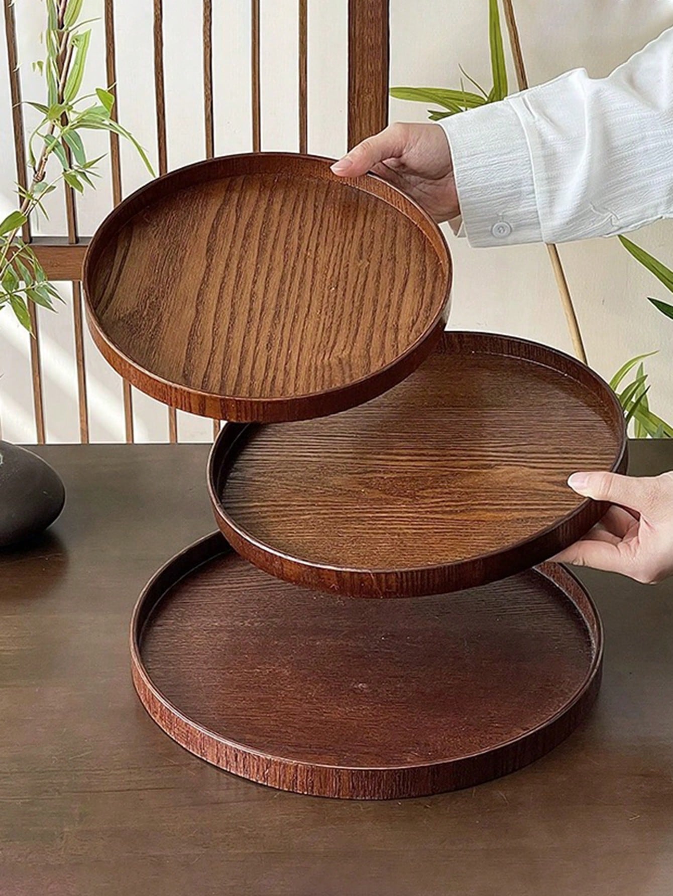 1pc/3pcs Natural Wooden Servin - Coffee Tea Uses recension och pris