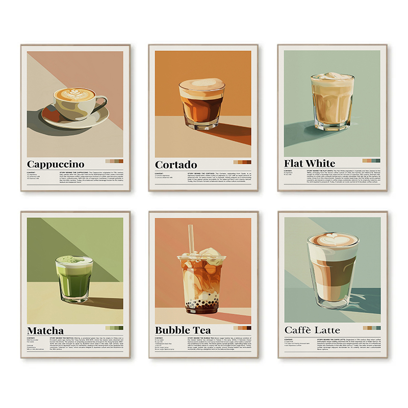 Vintage Coffee Beverage Poster - Coffee Tea Poster recension och pris