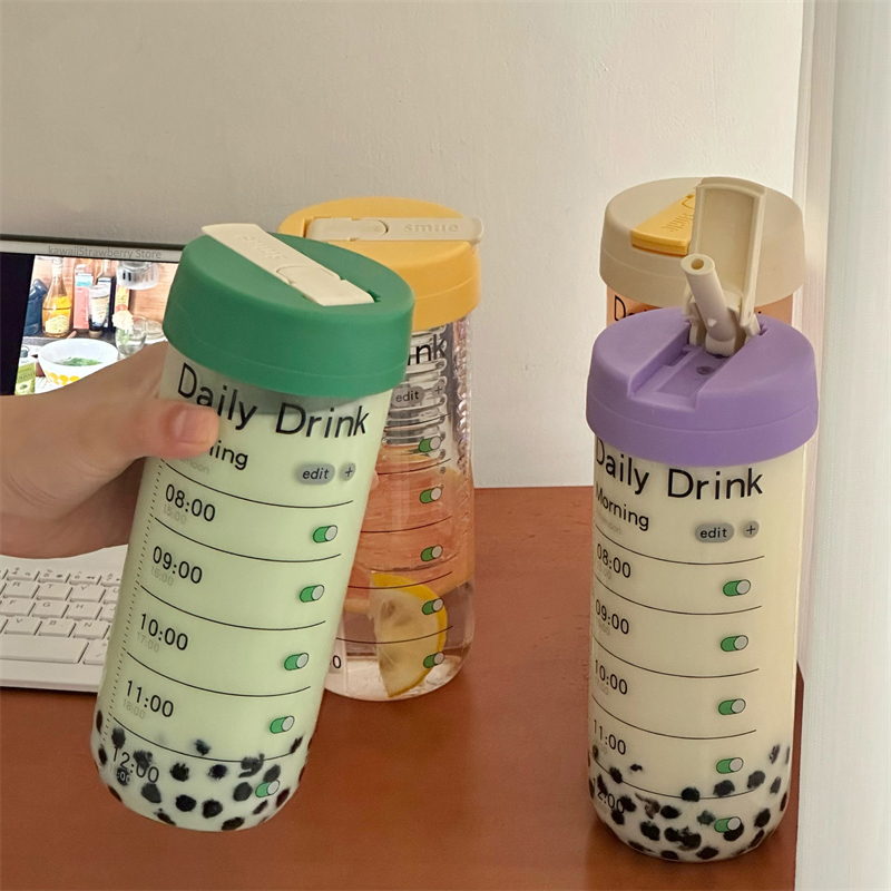 Glass Water Bottle With Time M - Coffee Tea Equipment recension och pris