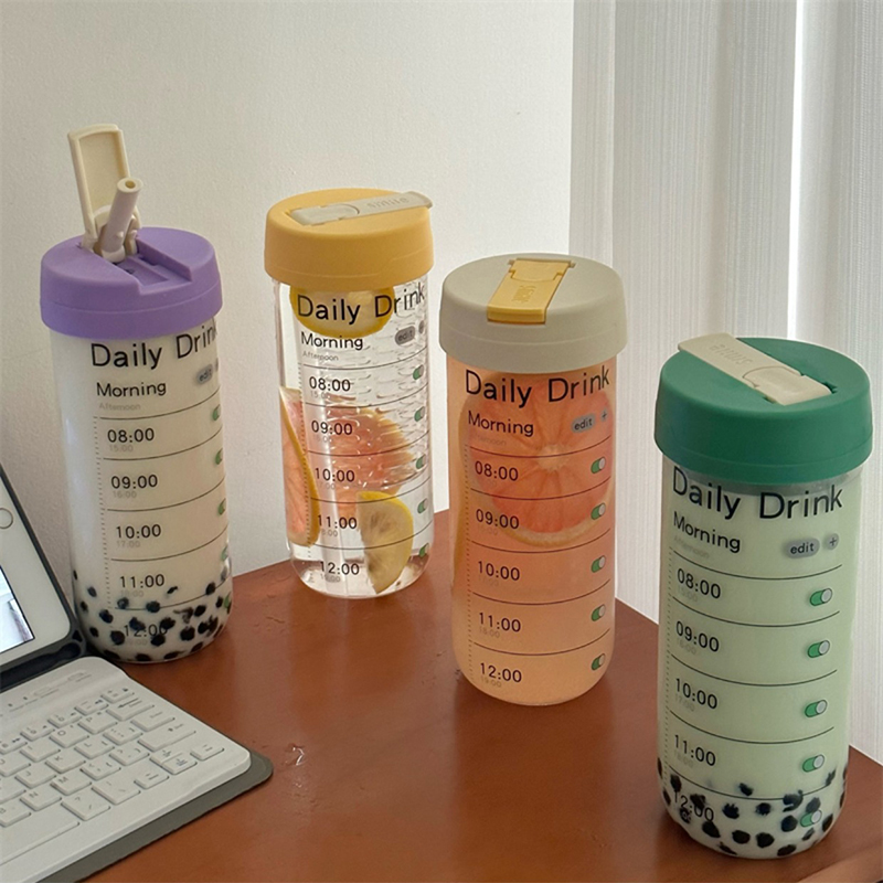 Glass Water Bottle With Time M - Coffee Tea Equipment recension och pris