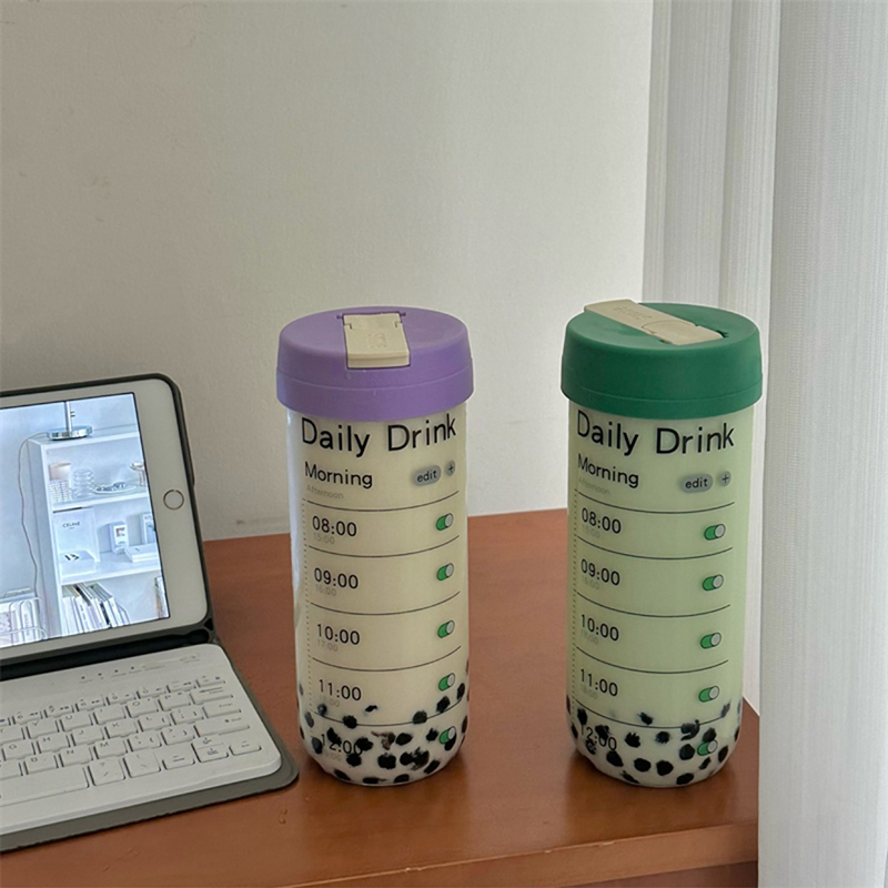 Glass Water Bottle With Time M - Coffee Tea Equipment recension och pris