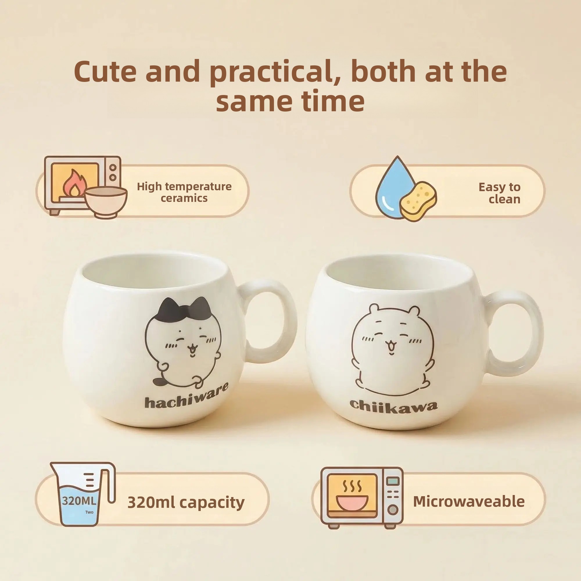 Chiikawa Ceramic Tea Coffee Mu - Coffee Tea Japan recension och pris