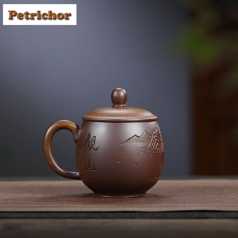 230ml Yixing Purple Clay Wood- - Coffee Tea Latte recension och pris