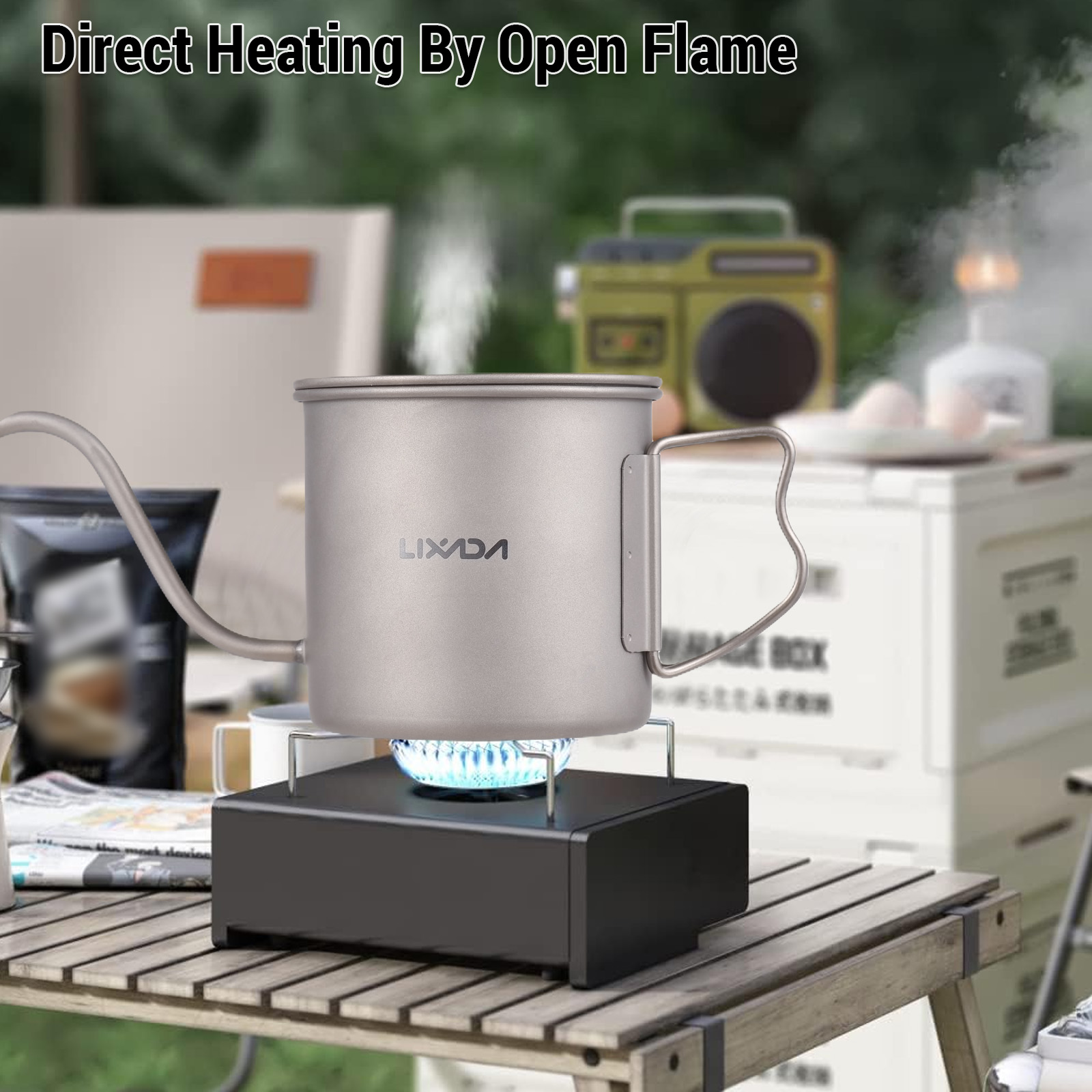Lixada 400ml Titanium Coffee P - Coffee Tea Equipment recension och pris