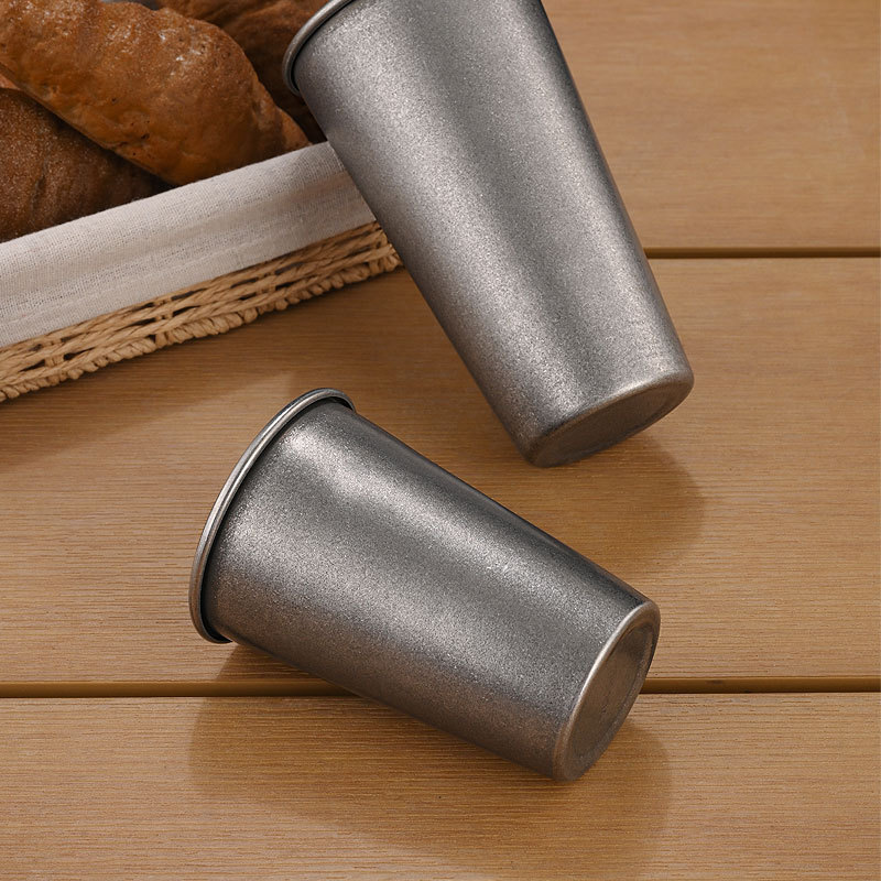 Retro Silver Stainless Steel D - Coffee Tea Tumbler recension och pris