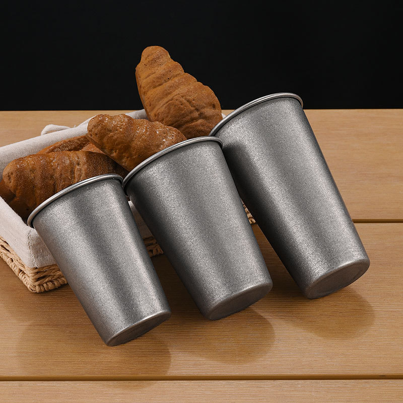 Retro Silver Stainless Steel D - Coffee Tea Tumbler recension och pris