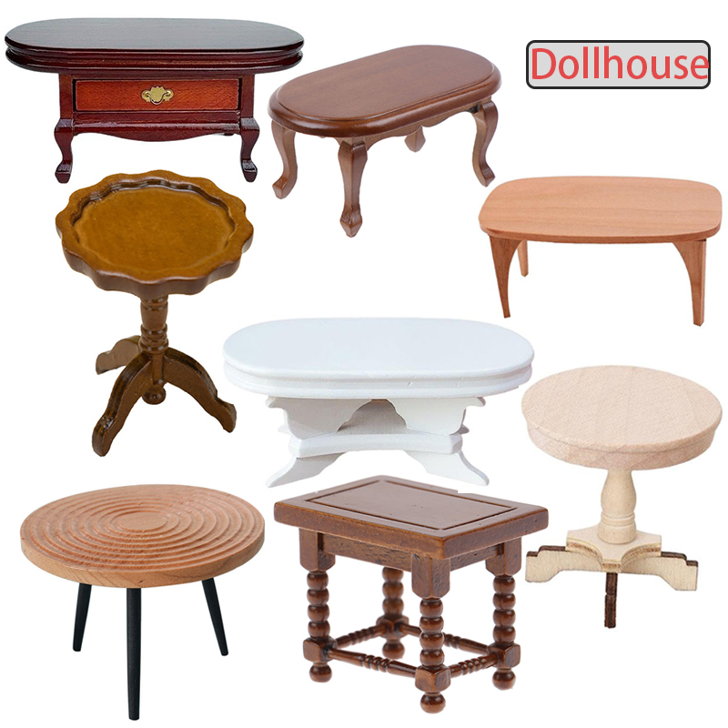 1:12 Dollhouse Miniature Round - Coffee Tea Games recension och pris