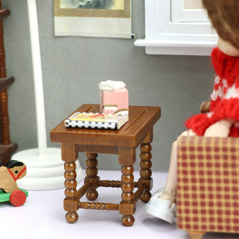 1:12 Dollhouse Miniature Round - Coffee Tea Games recension och pris