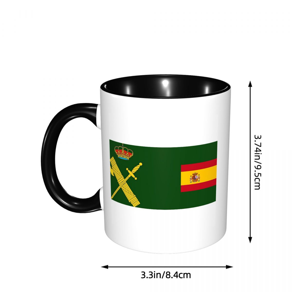Spain Flag Plus Emblem Civil G - Coffee Plus Tea recension och pris