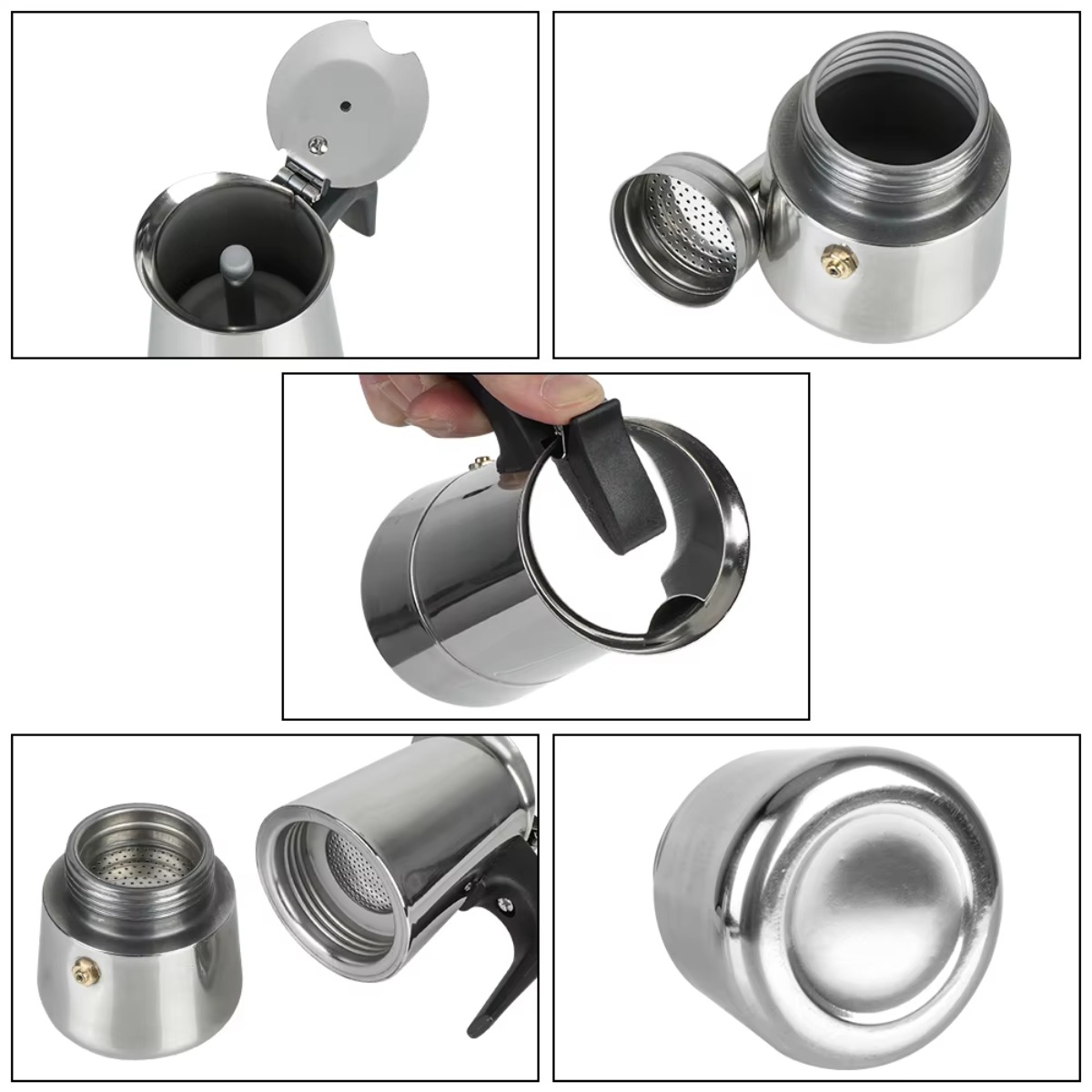 Portable Mocha Coffee Pot Stai - Coffee Tea Latte recension och pris