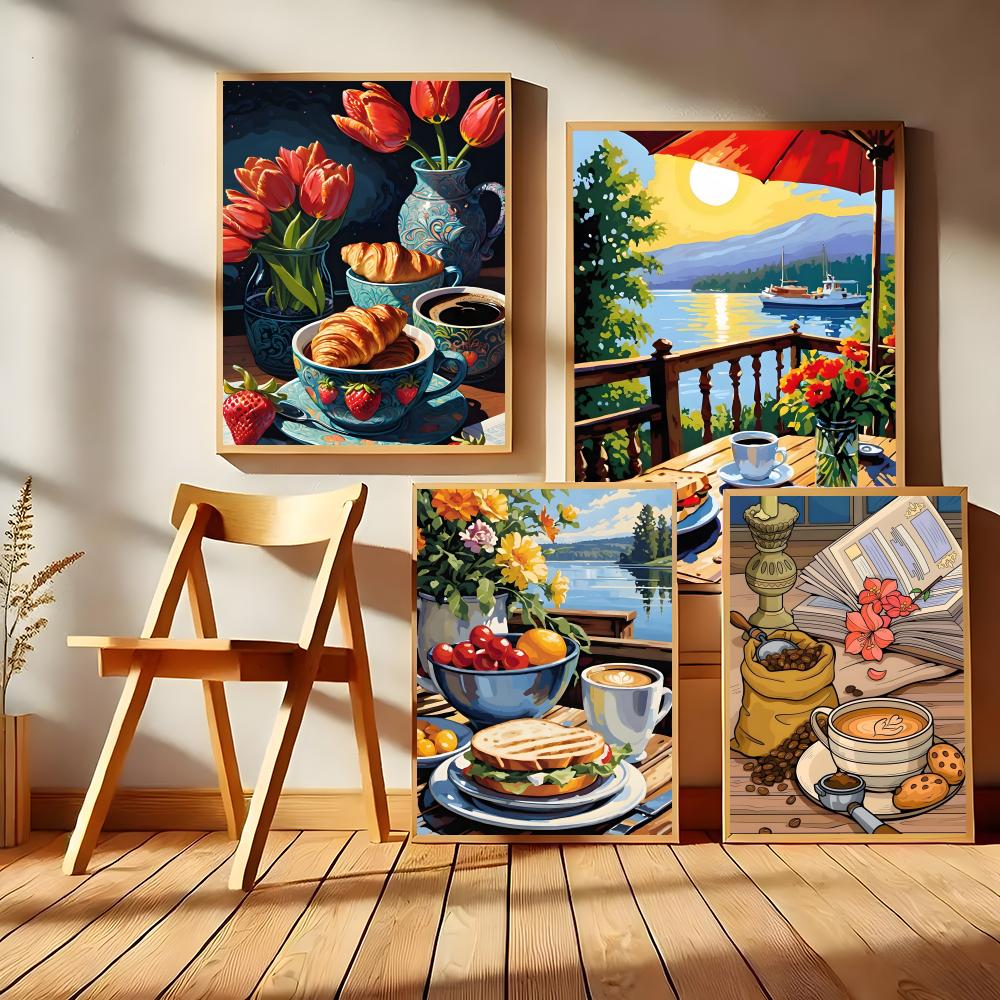 Afternoon Tea Coffee Cup Desig - Coffee Tea Poster recension och pris