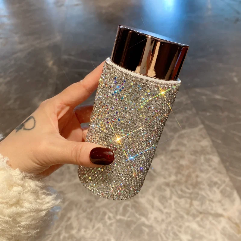 Bling Portable Thermos Cup wit - Coffee Tea Tumbler recension och pris