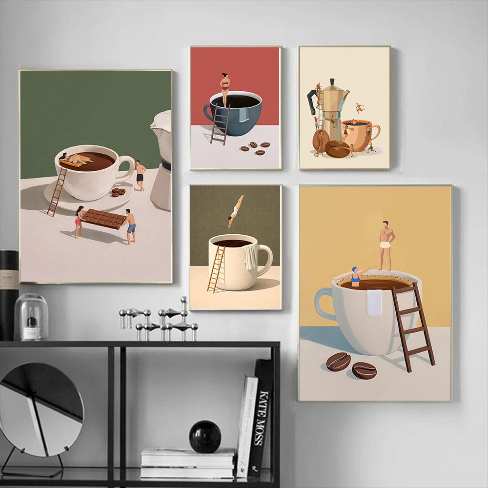1pc frameless Coffee Adventure - Coffee Tea Poster recension och pris