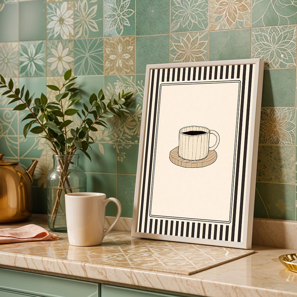1pc frameless Coffee Adventure - Coffee Tea Poster recension och pris