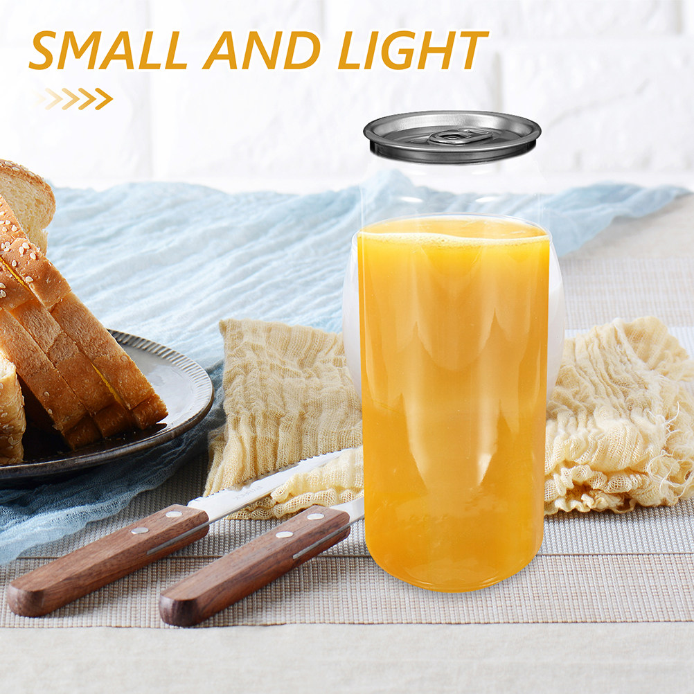 5pcs Transparent Beverage Cans - Juice Tea Coffee recension och pris