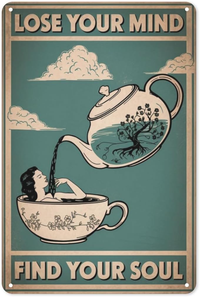 Tea Meditation Tin Sign IN Zen - Coffee Tea Nook recension och pris