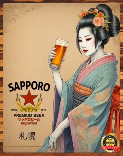 Japan - Geisha - Sapporo Beer  - Coffee Tea Poster recension och pris