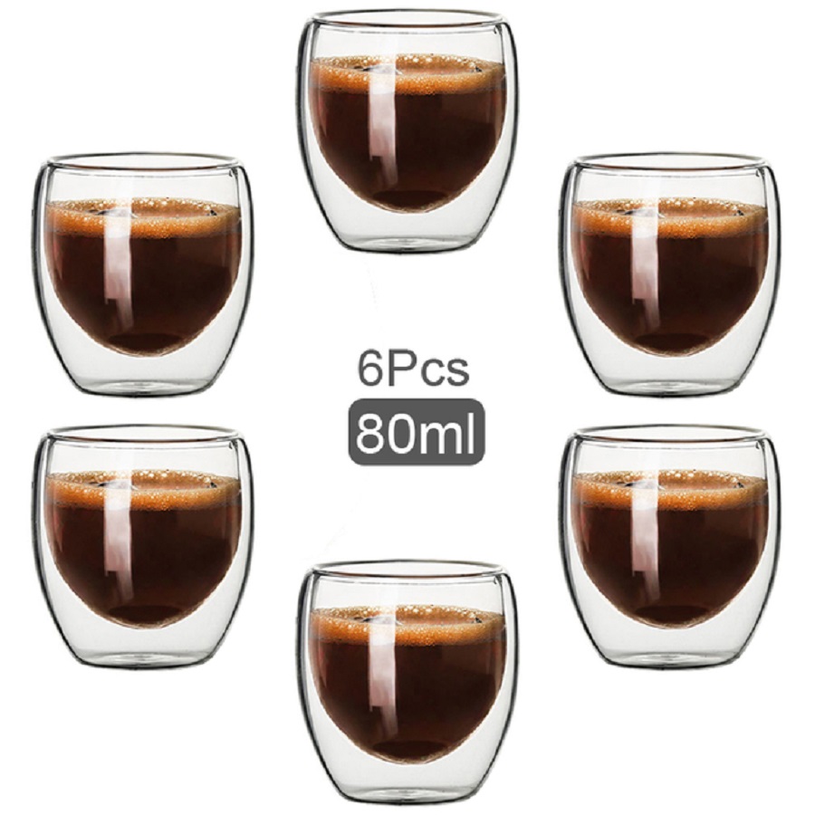 Double Walled Glass Coffee Mug - Coffee Tea Games recension och pris