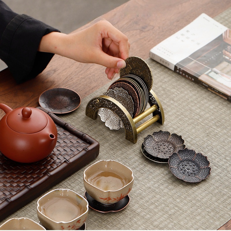 Japan Alloy Coasters Zen Antiq - Coffee Tea Japan recension och pris