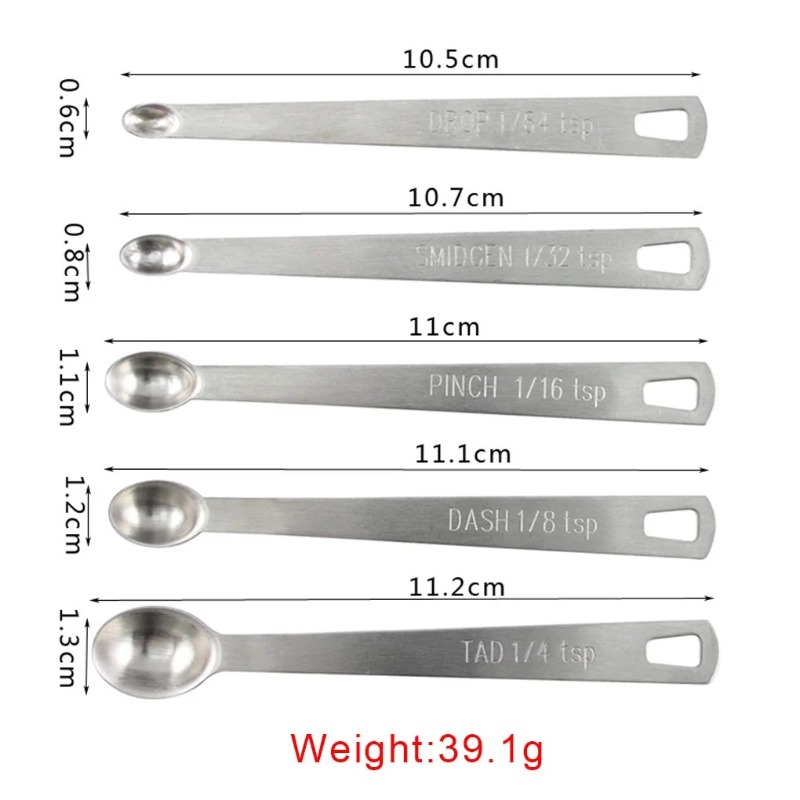 5pcs/Set Small Measuring Spoon - Coffee Tea Games recension och pris