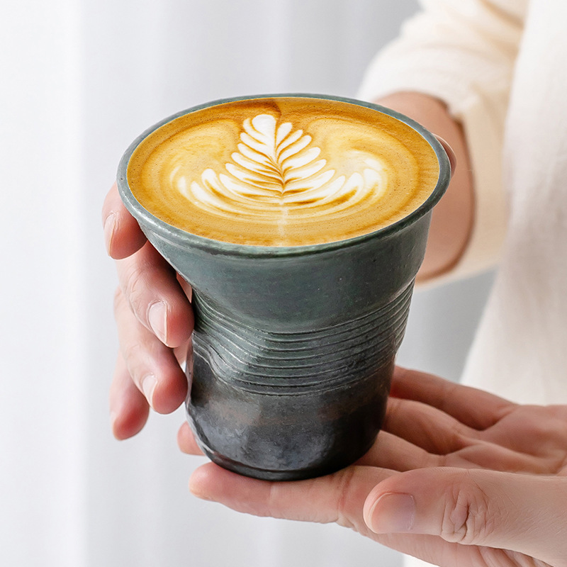 200ml Rough Pottery Coffee Cup - Coffee Tea Latte recension och pris