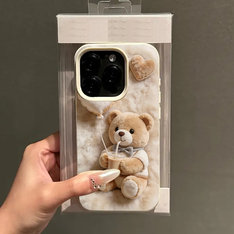Pearl Milk Tea Bear Pattern Ph - Coffee Plus Tea recension och pris