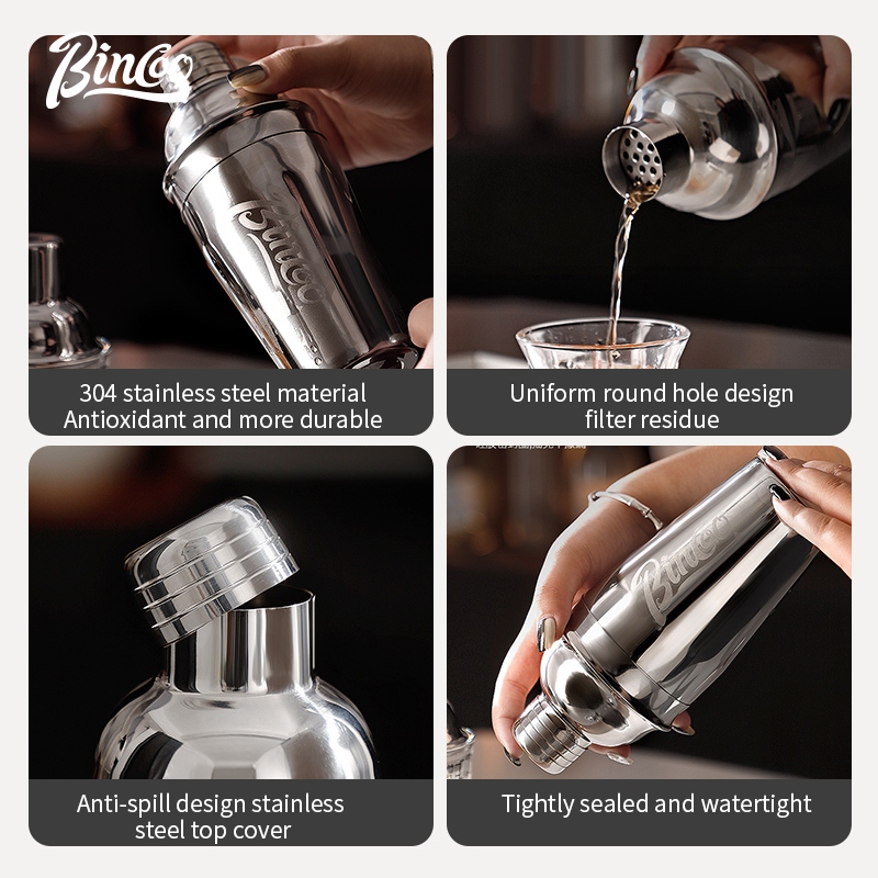 BINCOO Stainless Steel Shaker  - Coffee Tea Equipment recension och pris