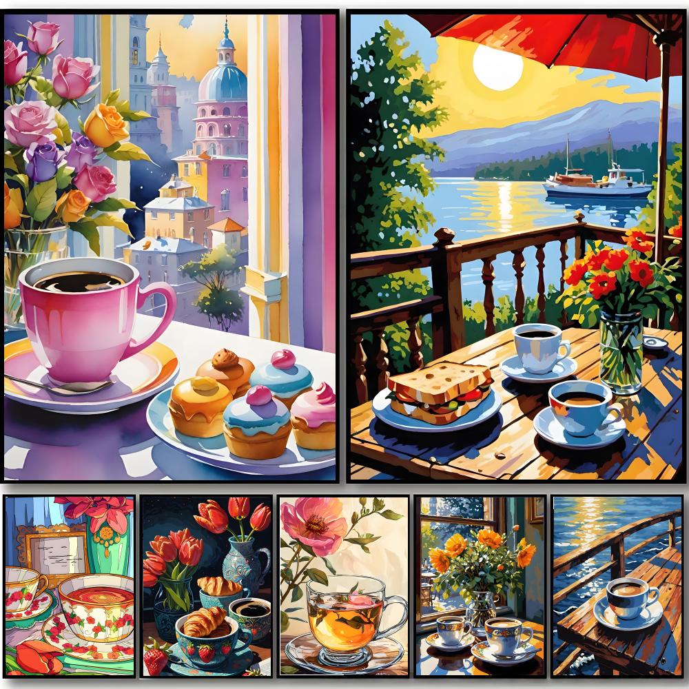 Sweet Cozy Delicate Art A-Afte - Coffee Tea Poster recension och pris