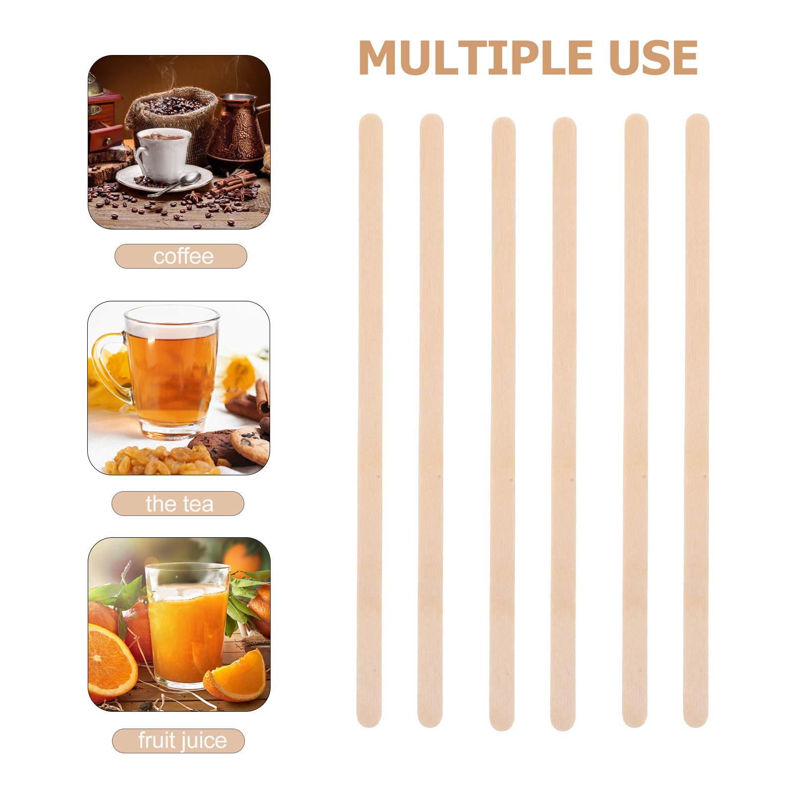 1000Pcs Wooden Coffee Stirrers - Coffee Tea Latte recension och pris