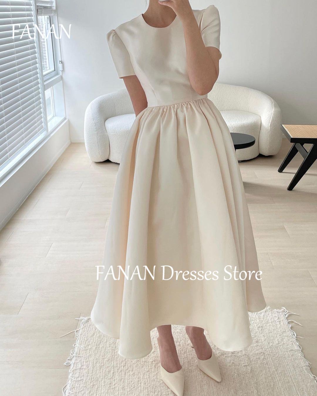FANAN Korea A-Line O-Neck Simp - Coffee Plus Tea recension och pris