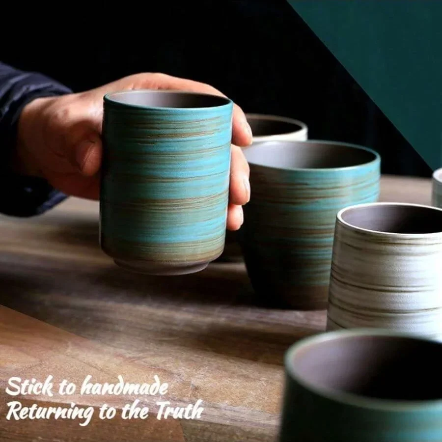 Hand-Painted Crackle Glaze Sto - Coffee Tea Uses recension och pris
