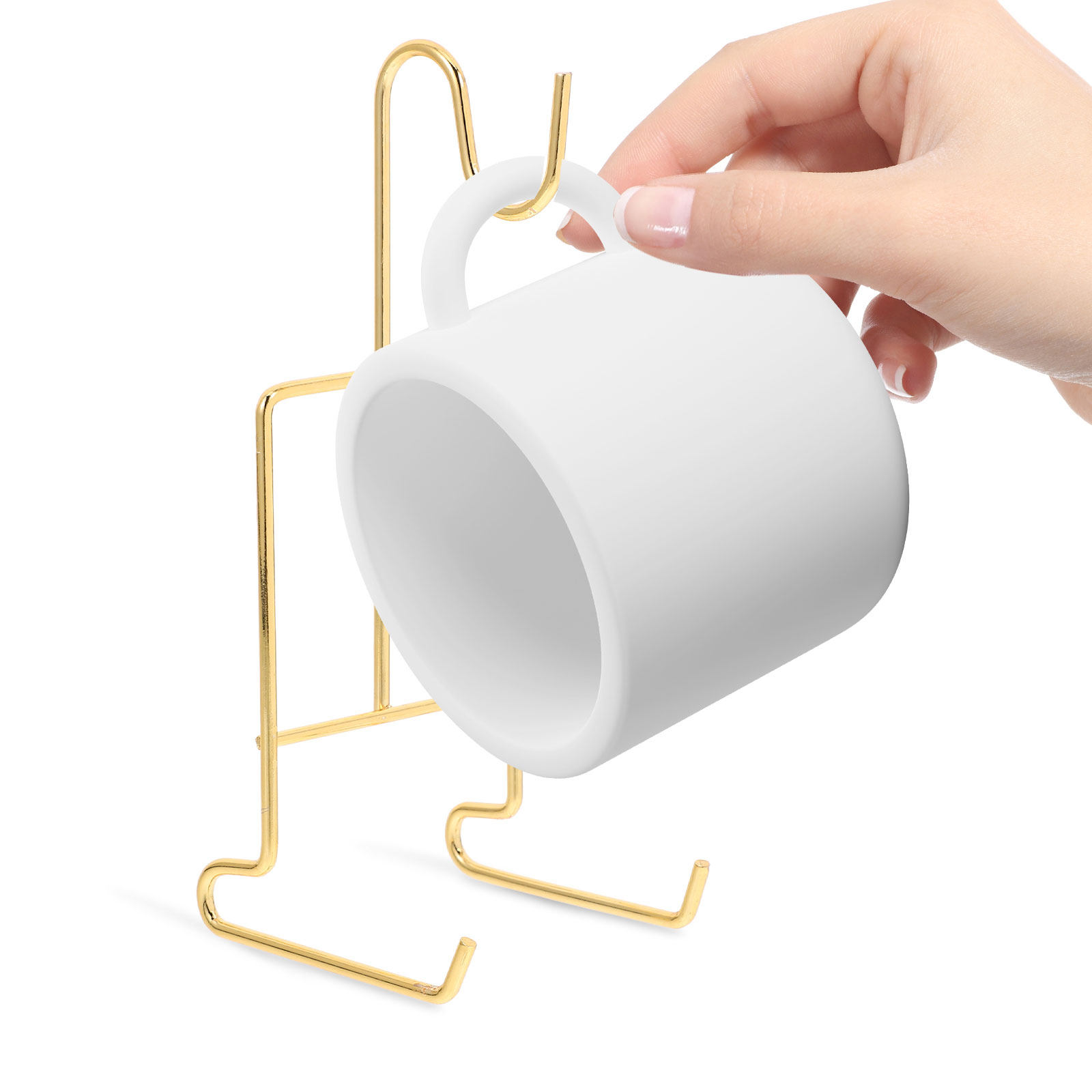 6Pcs Golden Metal Tea Cup Disp - Coffee Tea Holders recension och pris