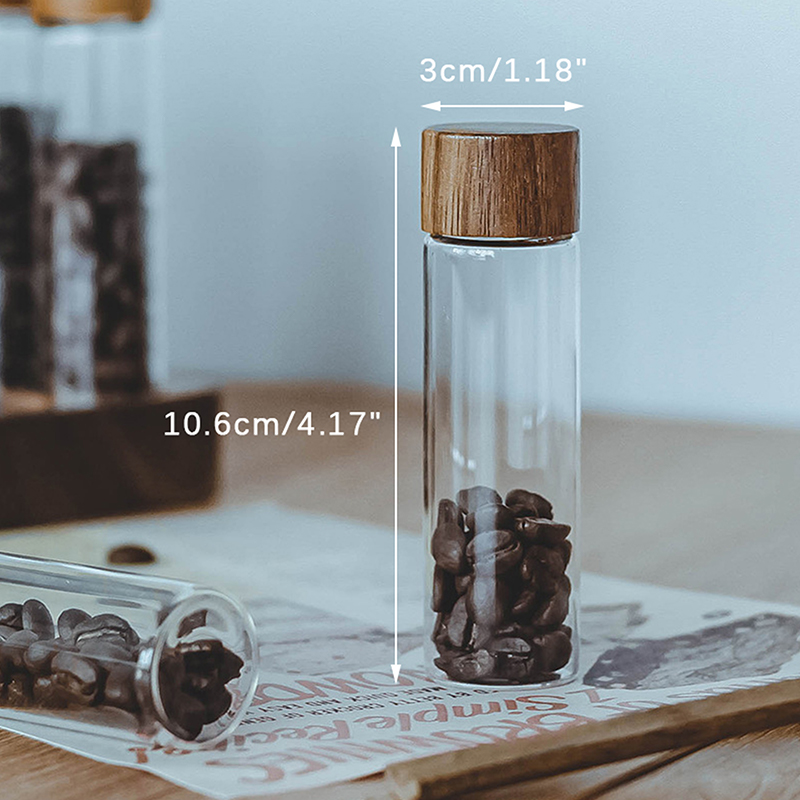 1pc 50ml Coffee Bean Glass Tub - Coffee Tea Tumbler recension och pris