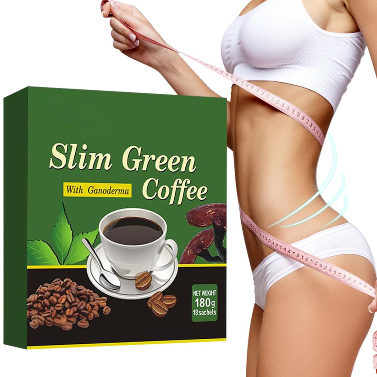 18 Pcs/Box Premium Slim Green  - Coffee Tea Weight Loss recension och pris