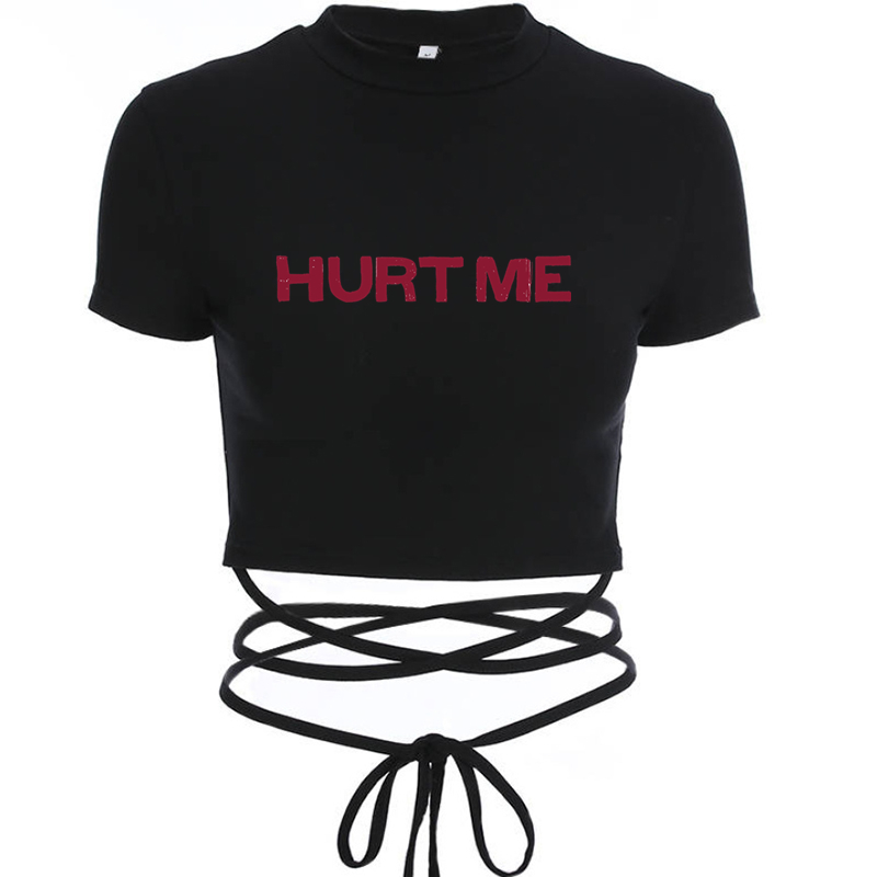 HURT ME Women Black Short Crop - Coffee Tea Or Me recension och pris