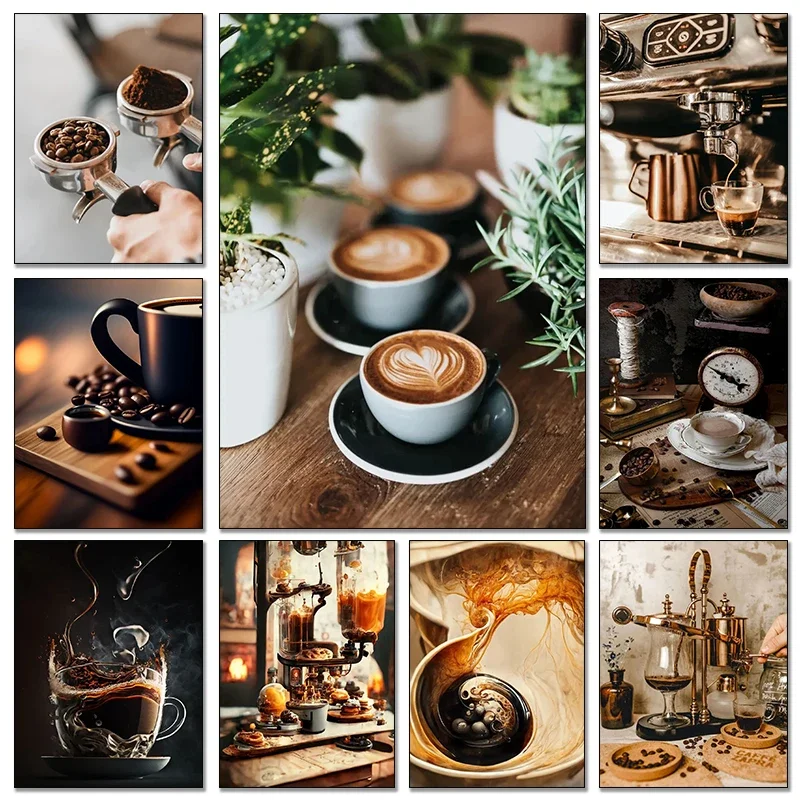 Vintage Coffee Bean Hand Coffe - Coffee Tea Poster recension och pris