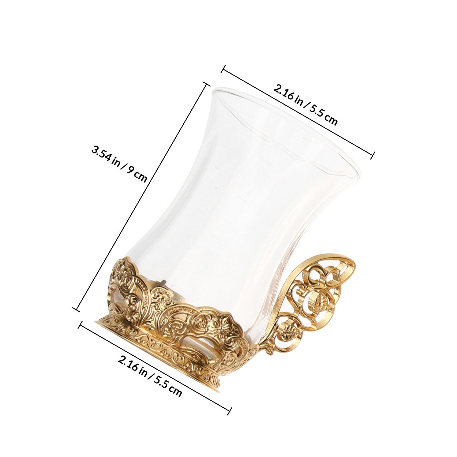 1Set Glass Coffee Cup Set Prem - Juice Tea Coffee recension och pris