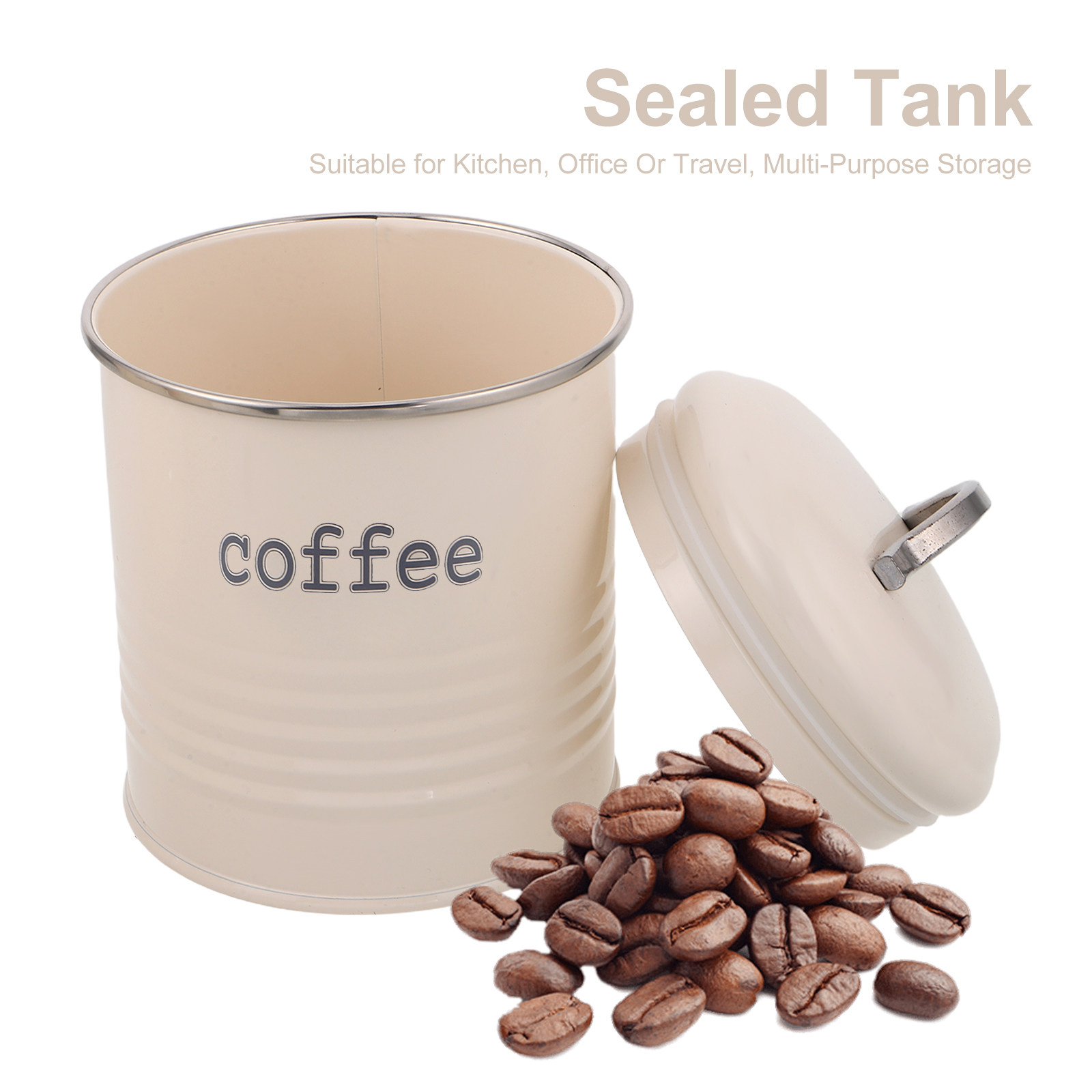 3Pcs Sealed Coffee Bean Contai - Coffee Tea Uses recension och pris