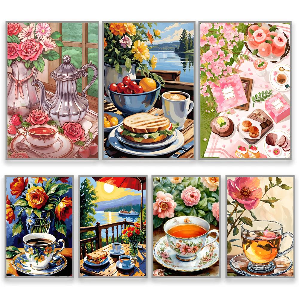 Afternoon Tea Coffee Cup Home  - Coffee Tea Poster recension och pris