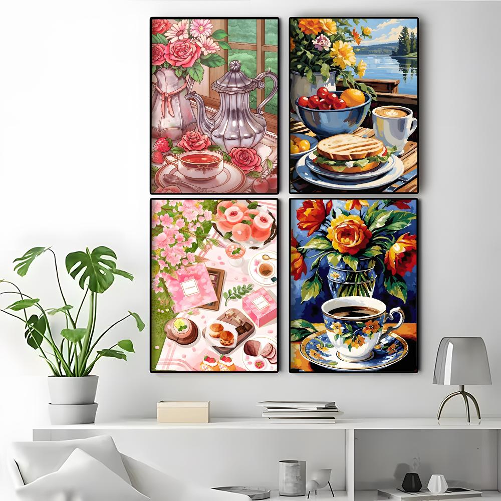 Afternoon Tea Coffee Cup Home  - Coffee Tea Poster recension och pris