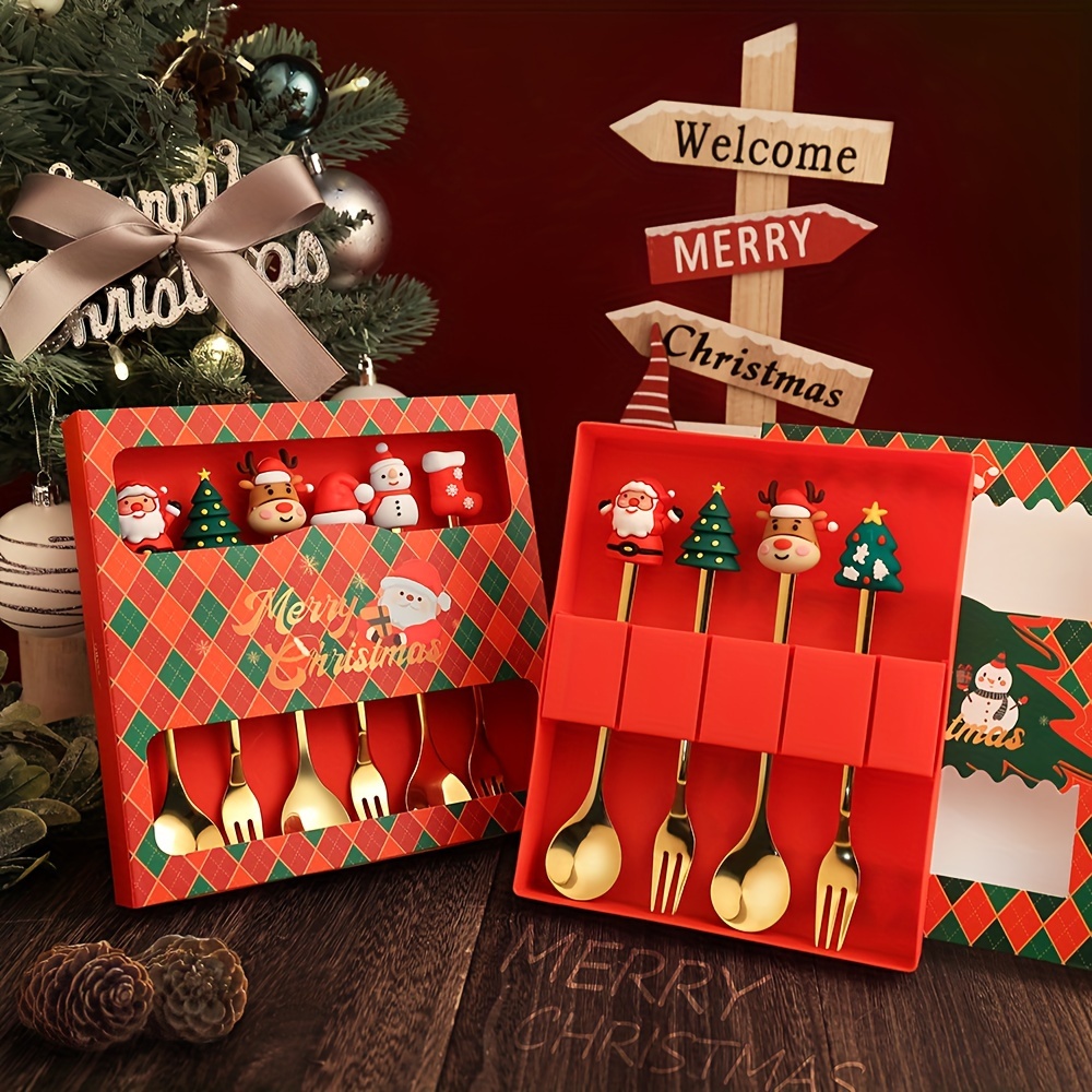 1Set Creative Christmas Fork A - Coffee Tea Games recension och pris