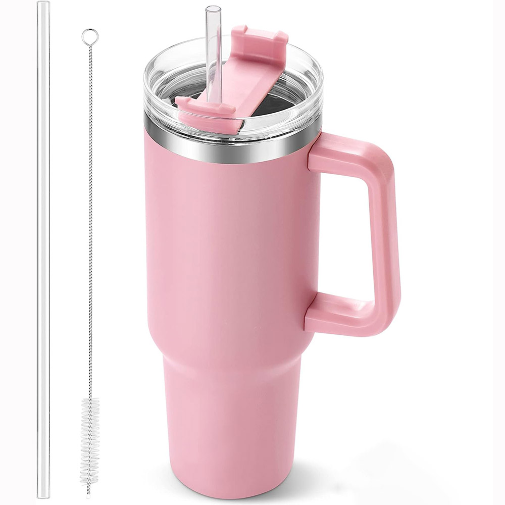 40oz Tumbler with Handle and S - Coffee Tea Tumbler recension och pris